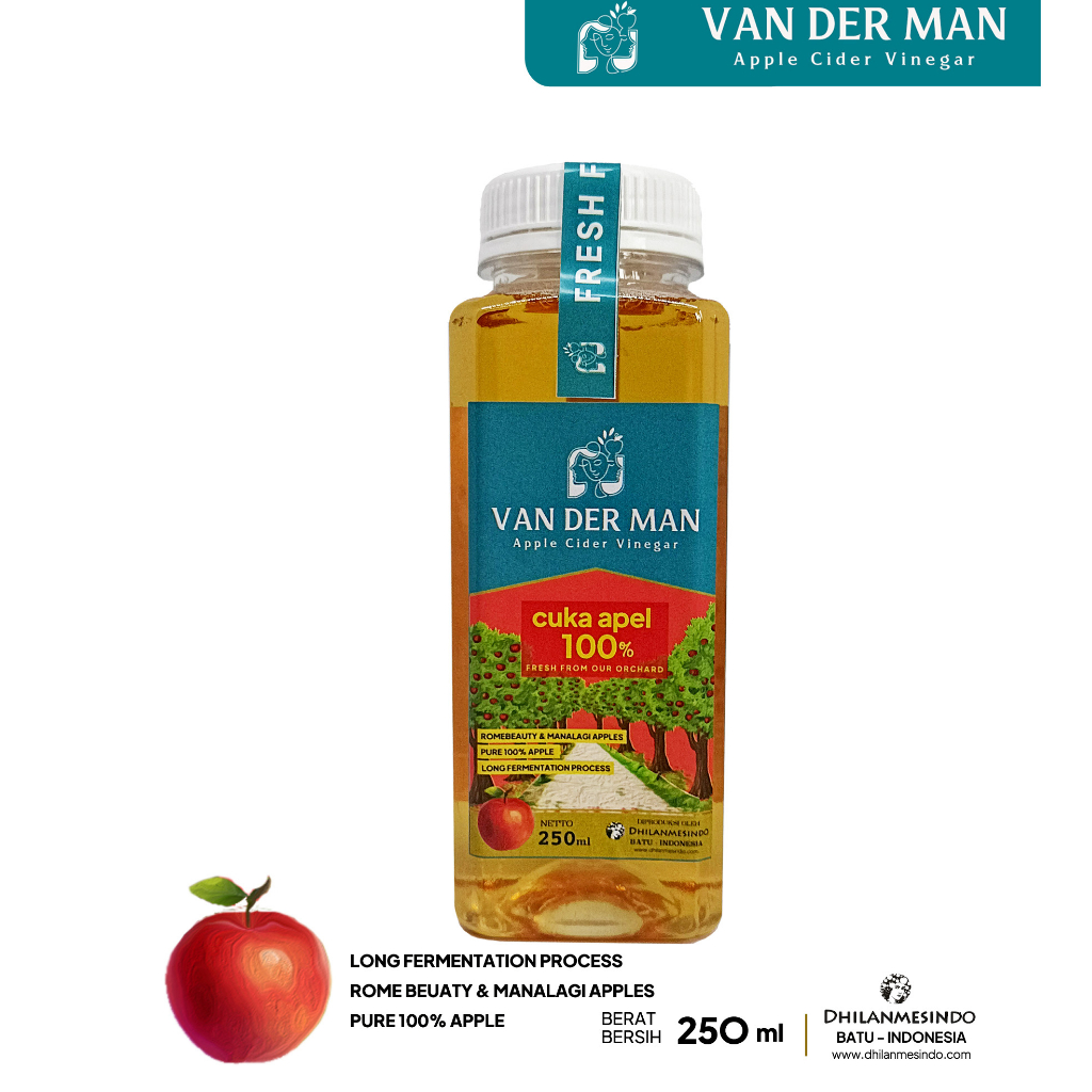 

CUKA APEL VINEGAR VAN DER MAN 250ml