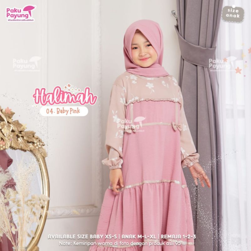 gamis Halimah paku payung