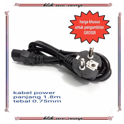 Kabel Power supply PC Komputer 1.5m /CPU 1.5 meter Cable