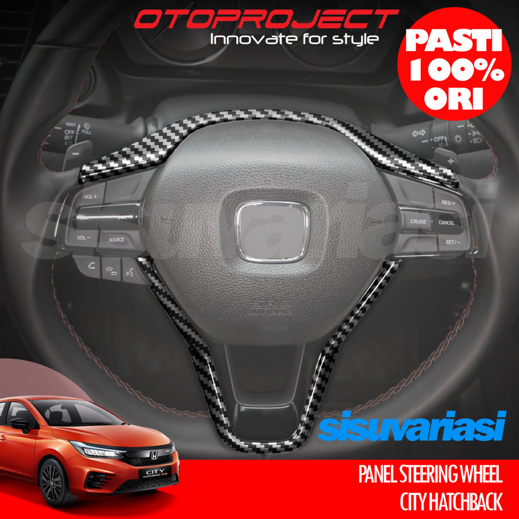 Aksesoris City Hatchback Otoproject Cover Panel Stir Steering Wheel