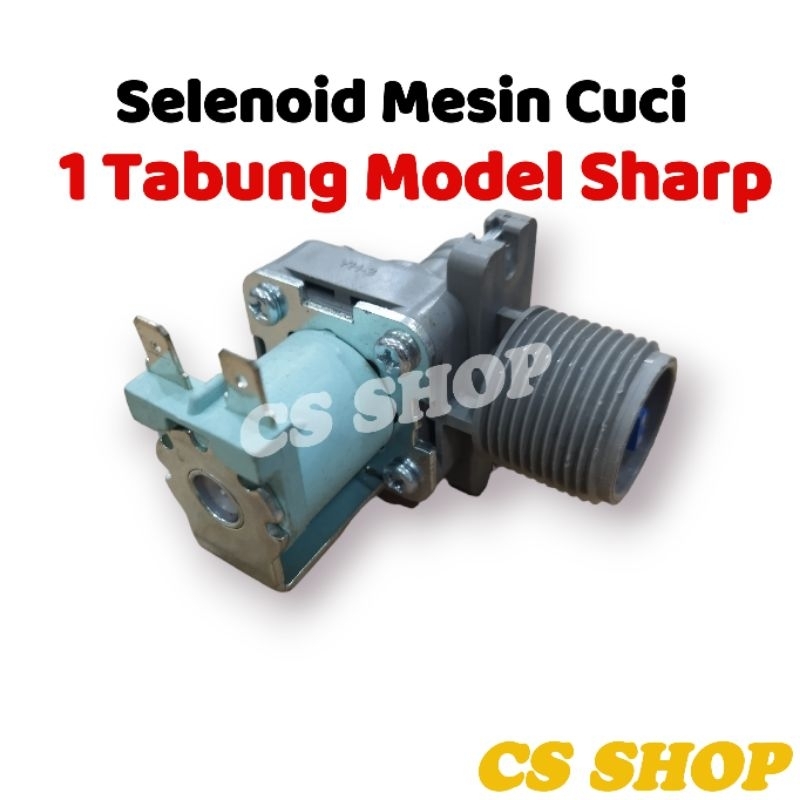 SELENOID WATER INLET VALVE UNTUK MESIN CUCI 1 TABUNG FULL MERK LENGKAP