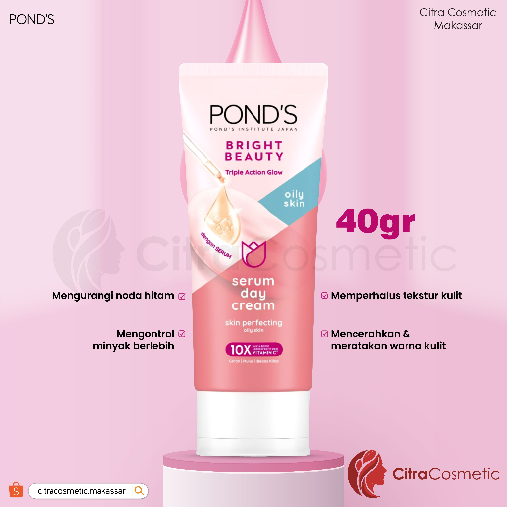 Ponds White Beauty Day Cream For Oily Skin 20 Gr | 40 Gr