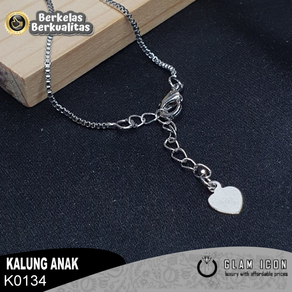 Kalung Anak  Motif unikorn bunga pink K0134 KAS