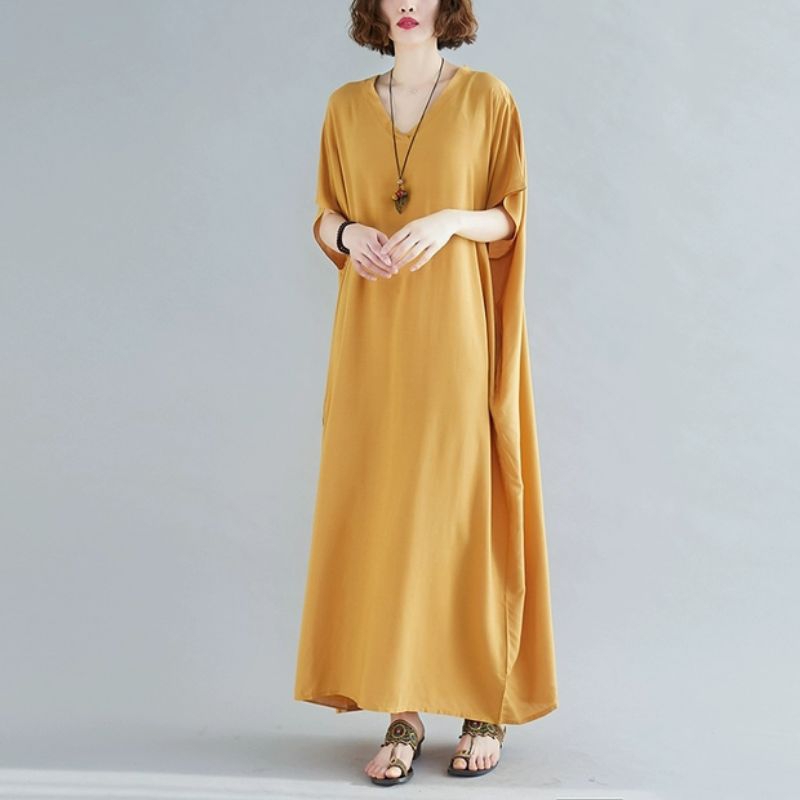 91000 Baju maxidress longdress HOMEWEAR BUSUI maxi dress polos dres Korea Korean style wanita import