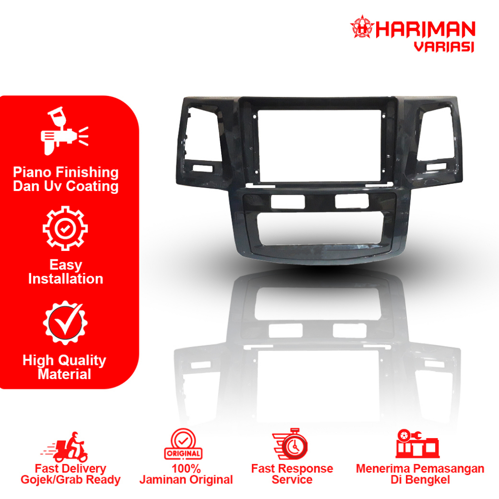 FRAME HEAD UNIT FORTUNER 2005 AC DIGITAL 9 INCH