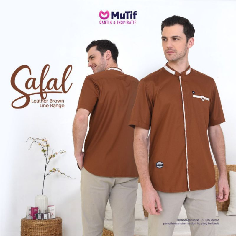 Couple Series Safal Safaluna Leather Brown GAMIS MUTIF SAFALUNA LEATHER BROWN LINE RANGE Koko Safal