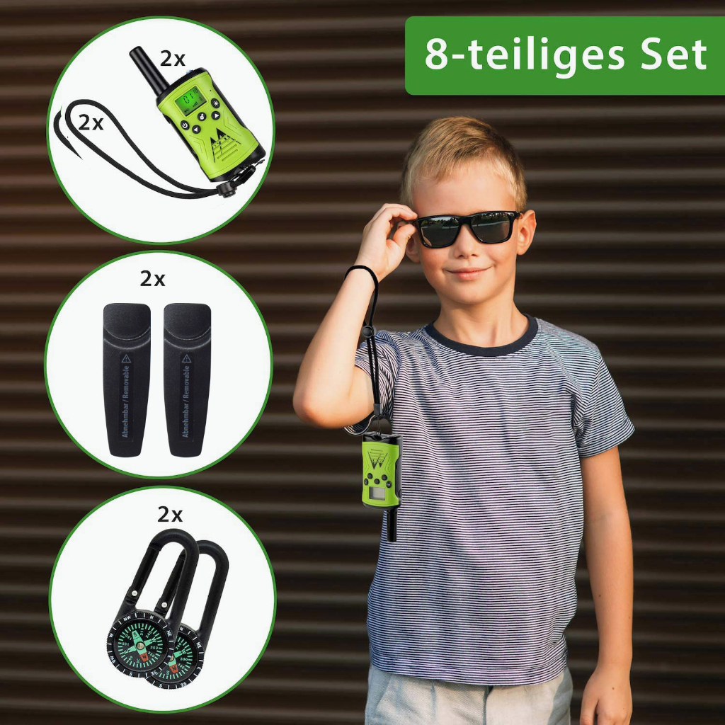 HT MERODITH T52® |  Walkie Talkie Anak Sipil dengan Kompas berisi 2pcs walky talky 3-5km | Gift for little adventurers