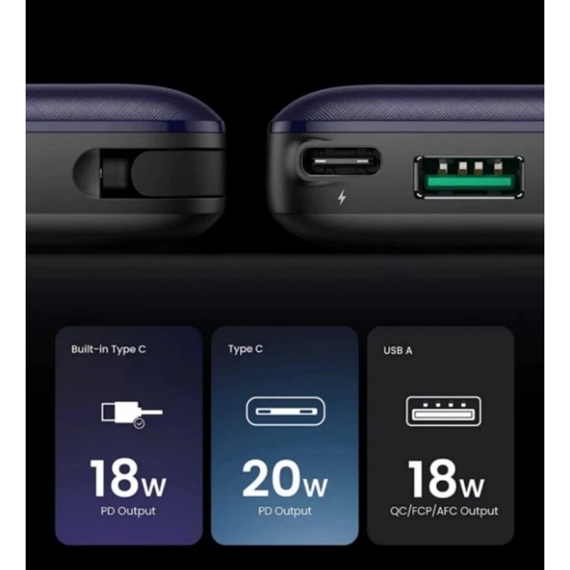 Ugreen Powerbank 20000mah 10000mAh Fast Charging - Power Bank Ugreen 10000mAh 20000mAh Power Delivery for iPhone Android