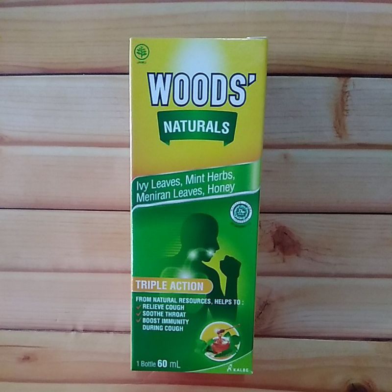 WOODS' HERBAL (60ML) Batuk Berdahak - Woods Naturals - Wood Hijau - Sirup Obat Batuk Herbal