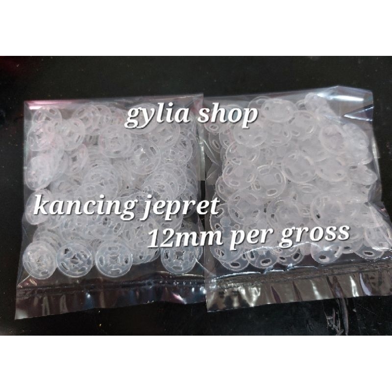 Kancing Jepret 12mm per gross/ Kancing Jepret Plastik