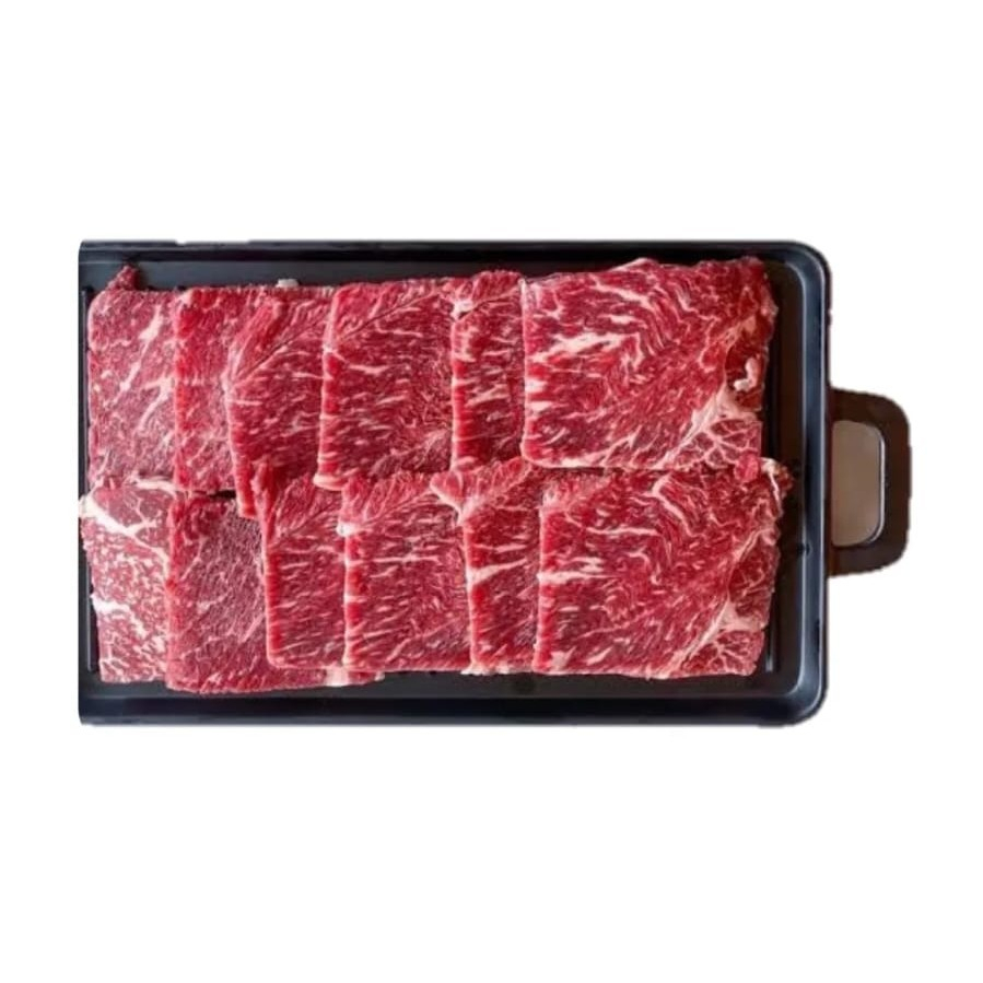 

Daging Sapi US Prime Wagyu Bollar Blade Yakiniku Cut