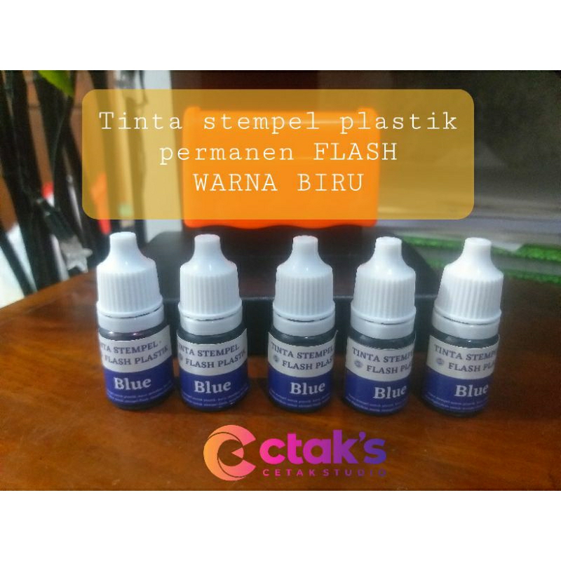 

Tinta Stempel Plastik Flash warna biru (untuk stempel flash)