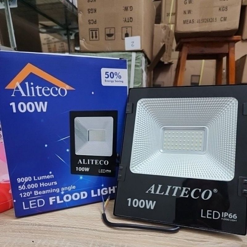 Aliteco Lampu Sorot Led 100 Watt IP66 / LAMPU TEMBAK LED sorot 100W