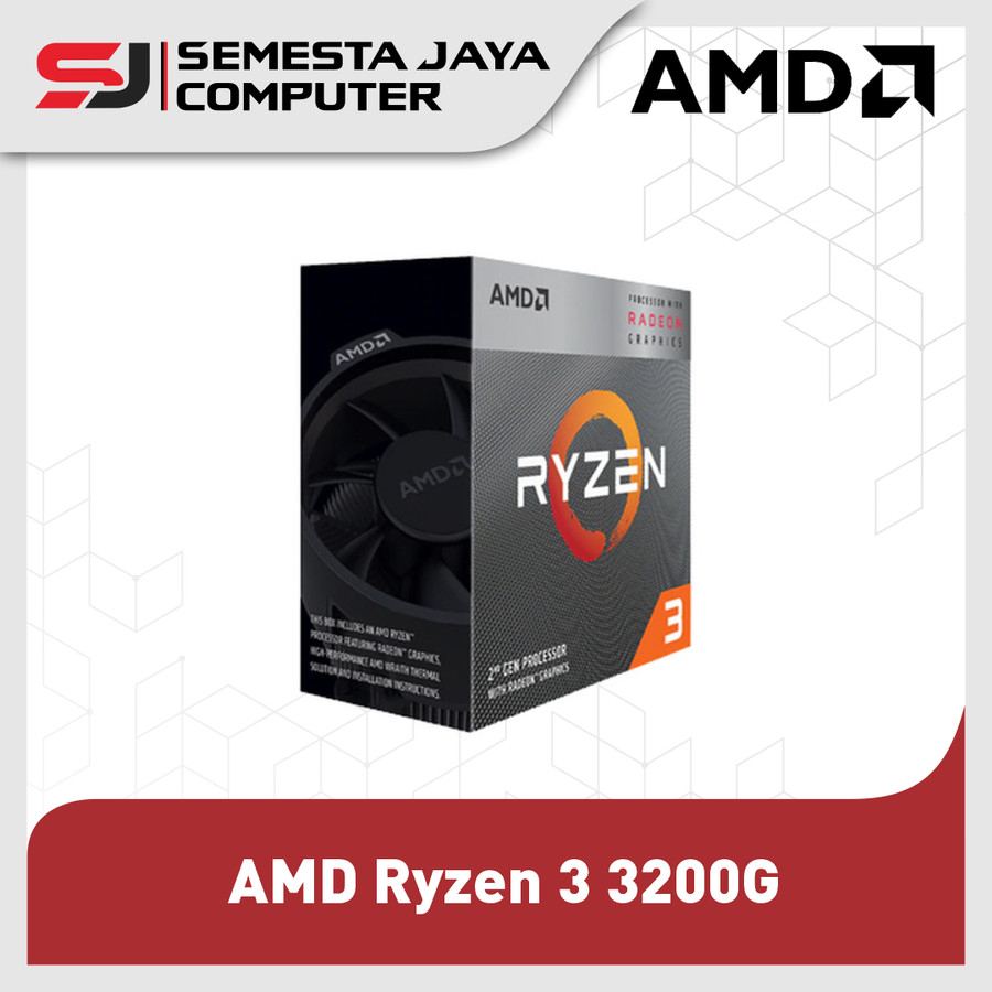 AMD Ryzen 3 3200G 4-Core 3.6GHz Radeon Vega 8 Graphics (Socket AM4)