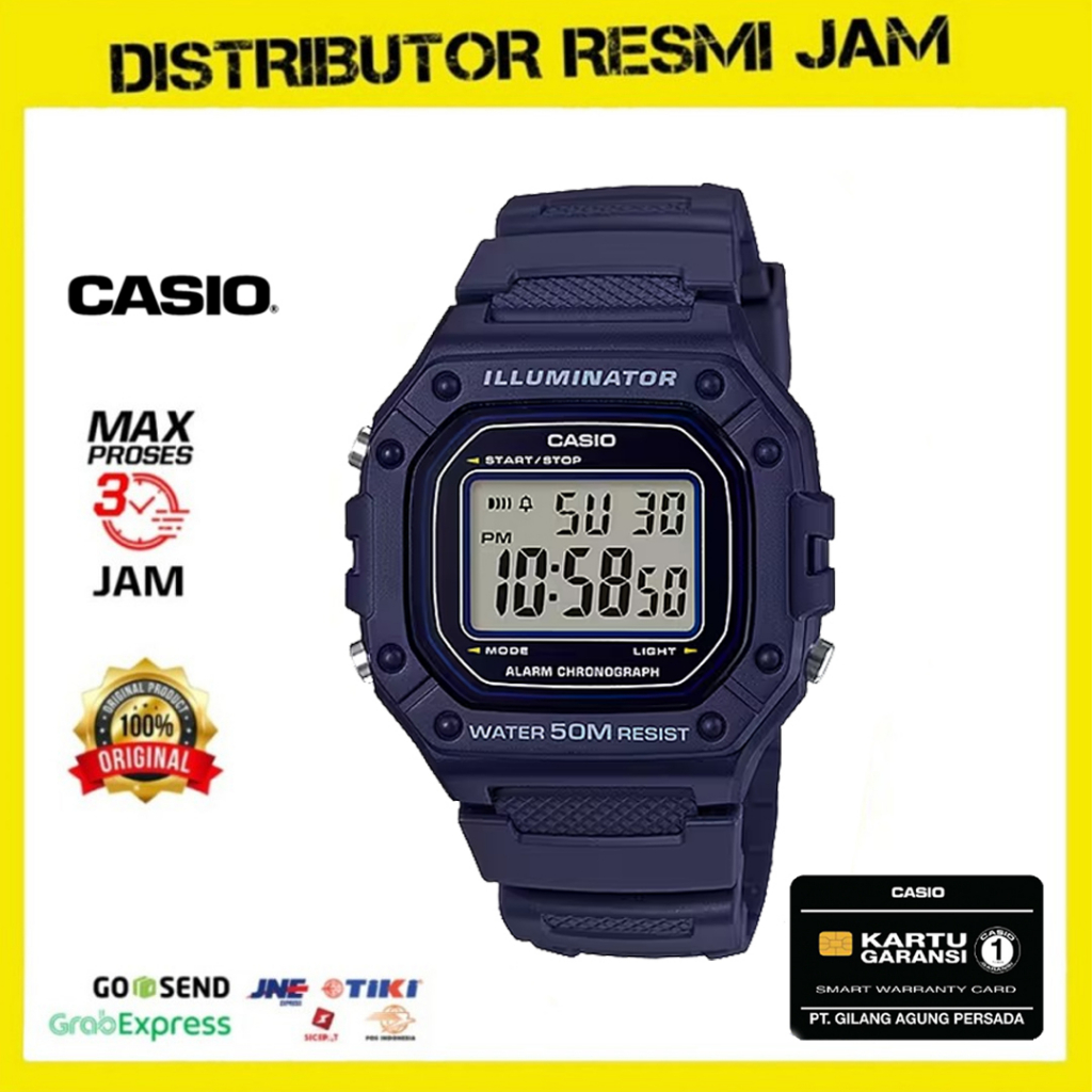 Casio General W-218H-2AVDF W-218H W-218 W218H W218