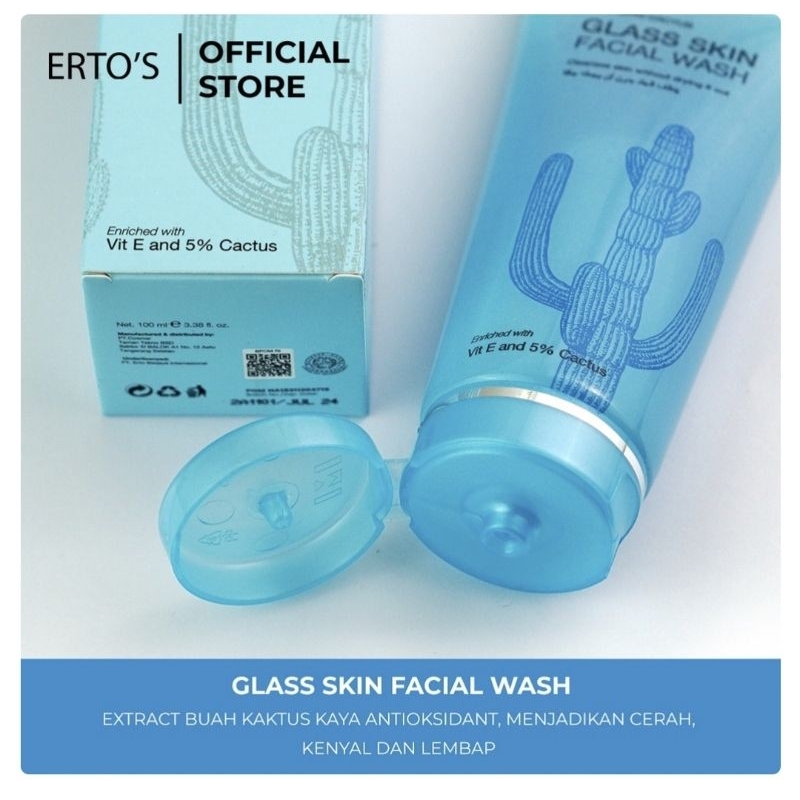 ERTO'S VIT E WITH CACTUS GLASS SKIN FACIAL WASH