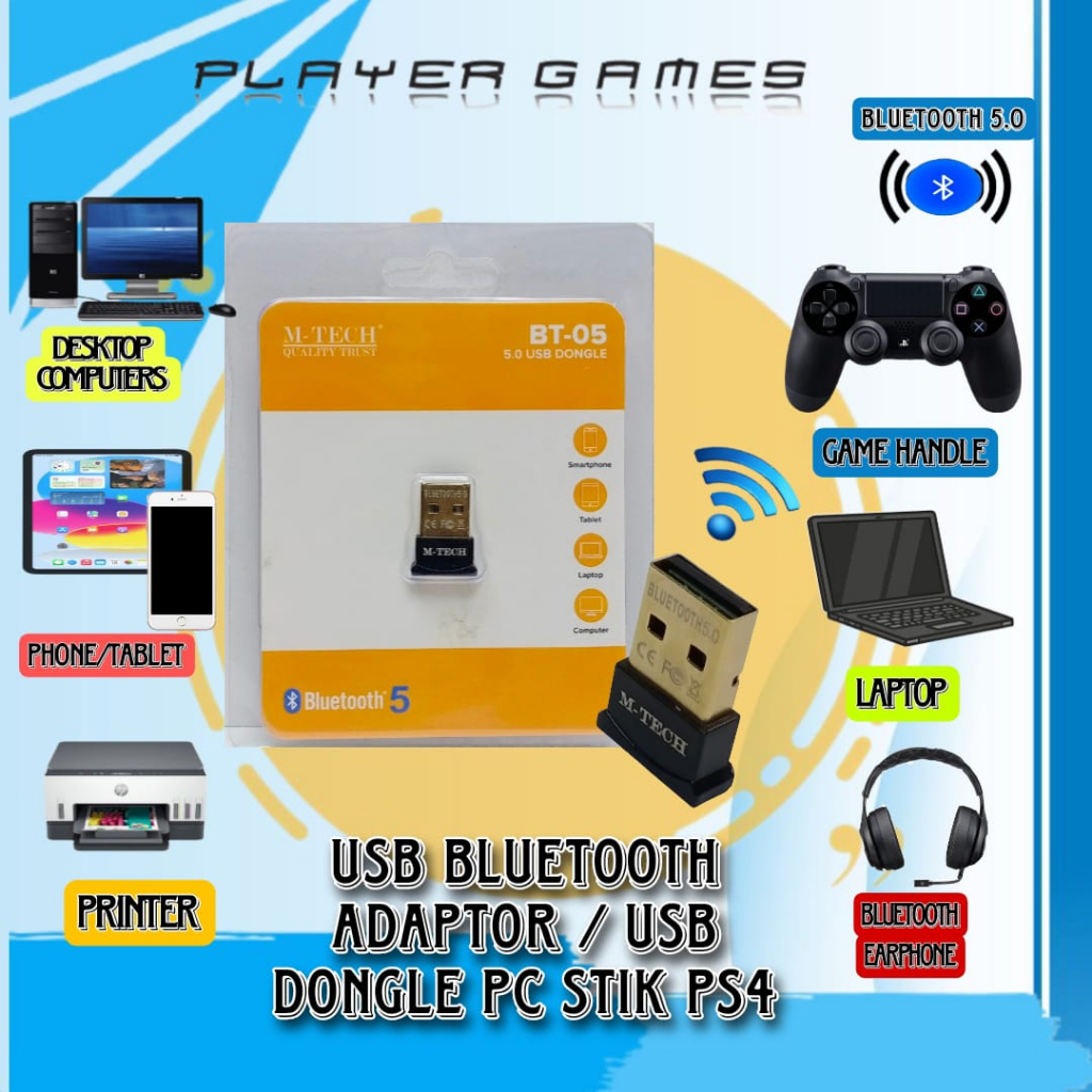 USB BLUETOOTH ADAPTOR / USB BLUETOOTH / USB DONGLE PC LAPTOP STIK PS4
