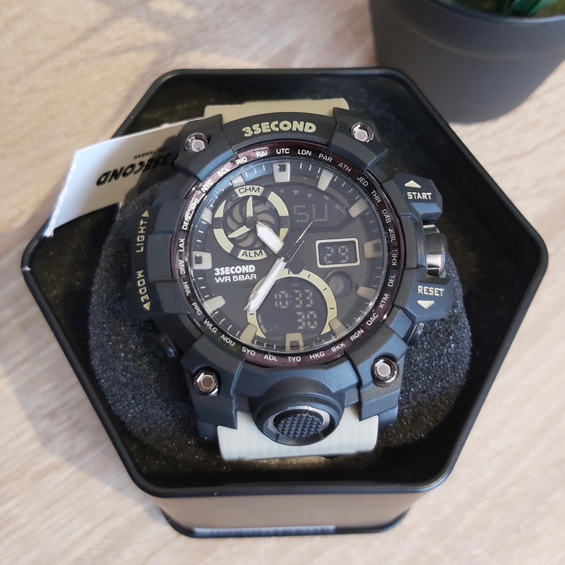 jam tangan pria 3second Original Terbaru