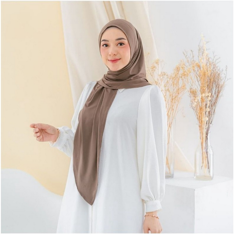 pashmina segitiga instan kaos jersey premium / pashmina instan kaos oval