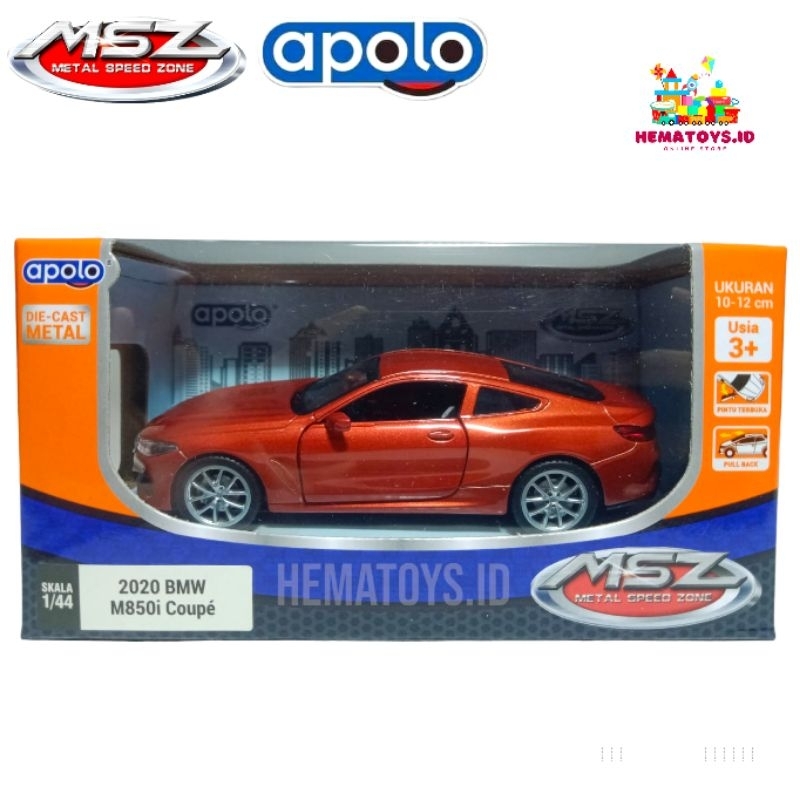 Mainan Anak Miniatur Mobil Pajangan Diecast Apolo 2020 BMW M850i Coupe