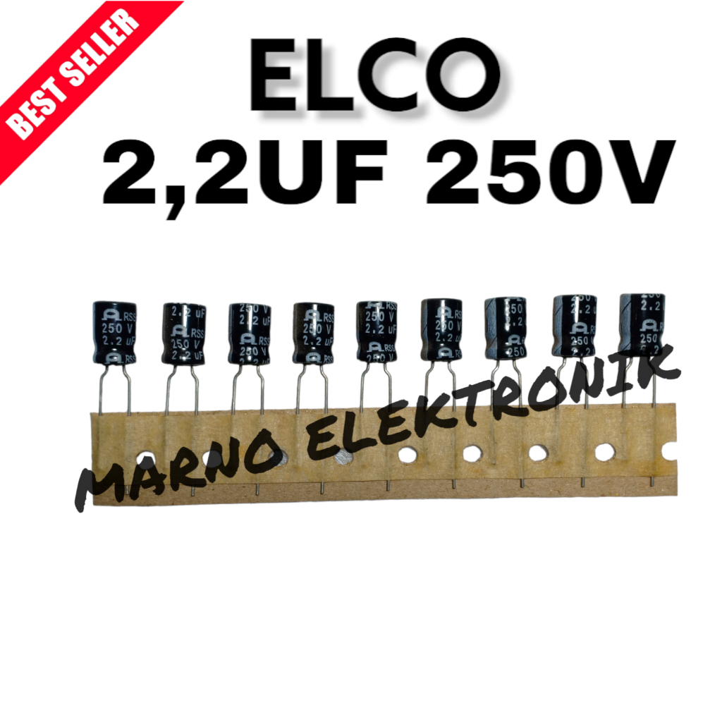 ELCO 2,2UF 250V 2,2 UF 250 V ASLI ORI ORIGINAL