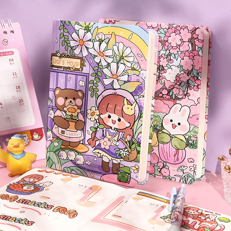 

HARDCOVER JOURNALING BOOK / BUKU JOURNALING BUKU DIARY MINIBOOK MEMO SCRAPBOOK MOTIF MOMO