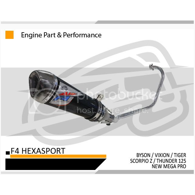 KNALPOT SILENT HEXACONE HIGH POWER YAMAHA BYSON AHRS