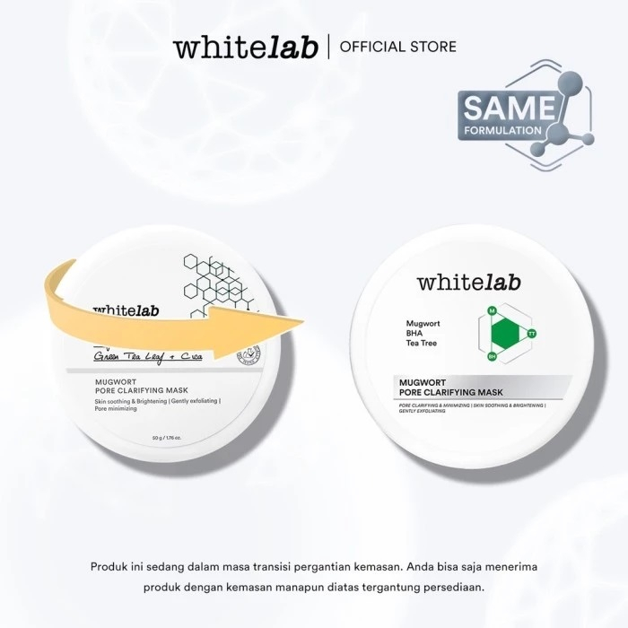 ★ BB ★  Whitelab Mugwort Pore Clarifying Mask | White Lab Masker Wajah