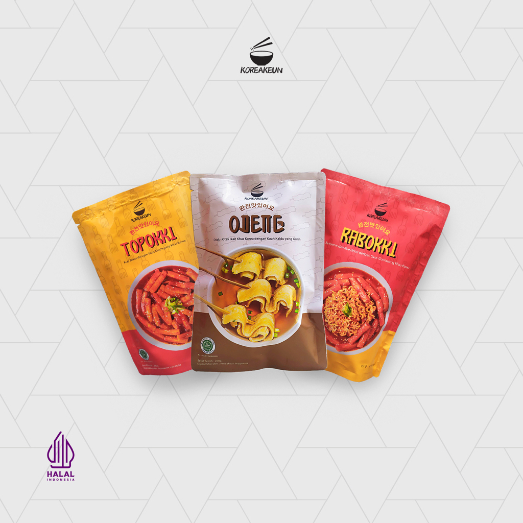 Koreakeun - Topokki + Rabokki + Odeng Paket Best Seller Komplit Makanan Korea Halal Ter Worth It ( Terlaris!!! )