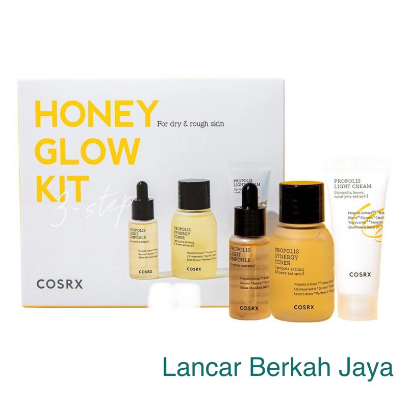 BPOM COSRX Honey Glow Kit - Full Fit Propolis Trial Kit (3 Step)