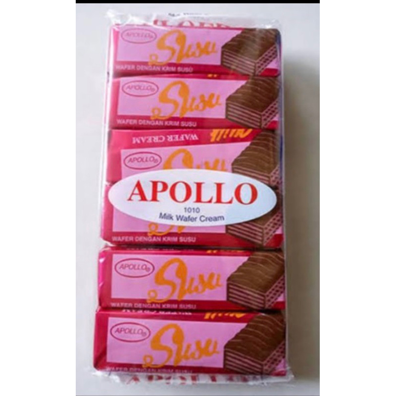 Apollo wafer susu dan coklat