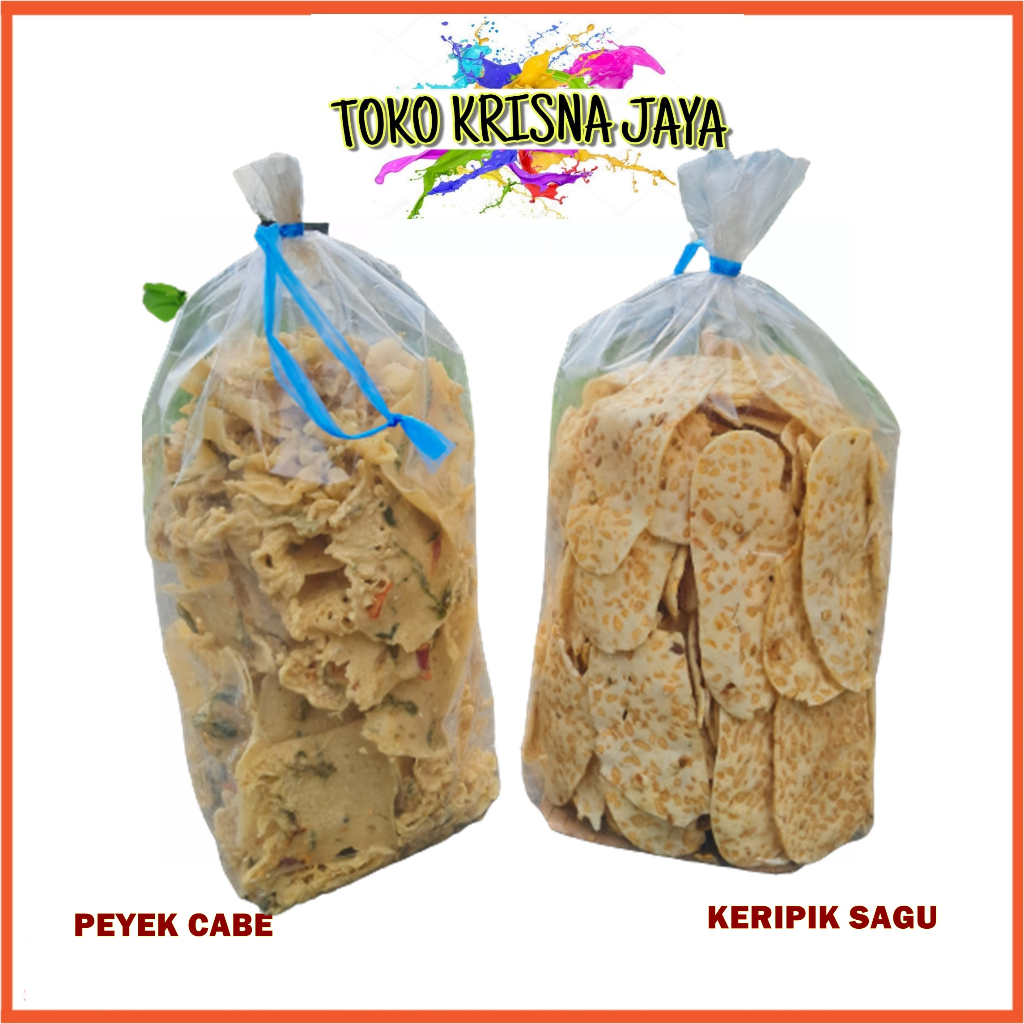 

PAKET KERIPIK TEMPE SAGU | REMPEYEK CABE NETTO 250 G | 500 G RASA AYAM BAWANG | BALADO | PEDAS MANIS | KEJU