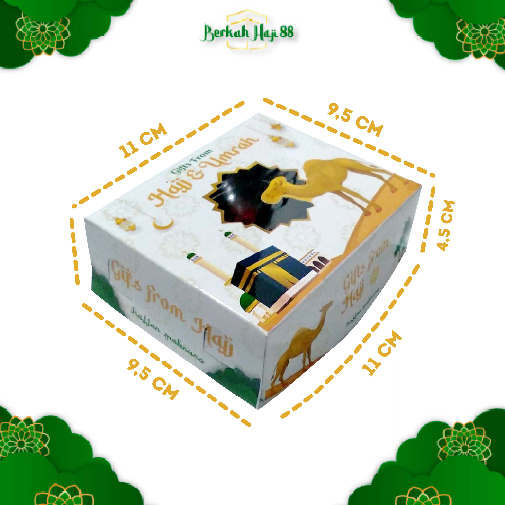 Dus Box Kotak Kosong PaketOleh oleh Haji dan Umroh 50Pcs