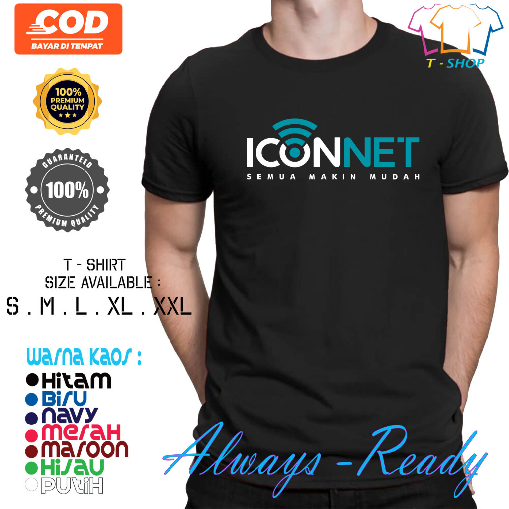 Kaos Iconnet PLN Icon Logo Baju Perusahaan