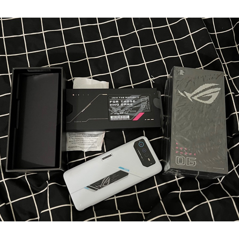 Rog Phone 6 bekas 8/256gb putih