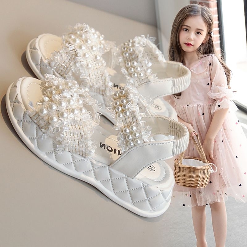 【FREE BOX IMPORT】VF2519 - Sandal Mutiara Fashion Anak Import