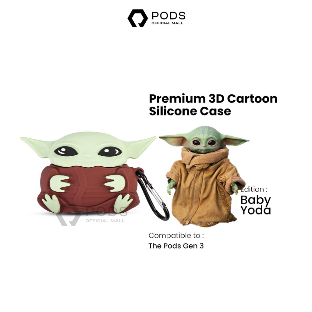 [CASE ONLY] ThePods 3D Case / Casing ThePods Gen 3 Premium 3D Cartoon Silicone Case - By PodsIndonesia