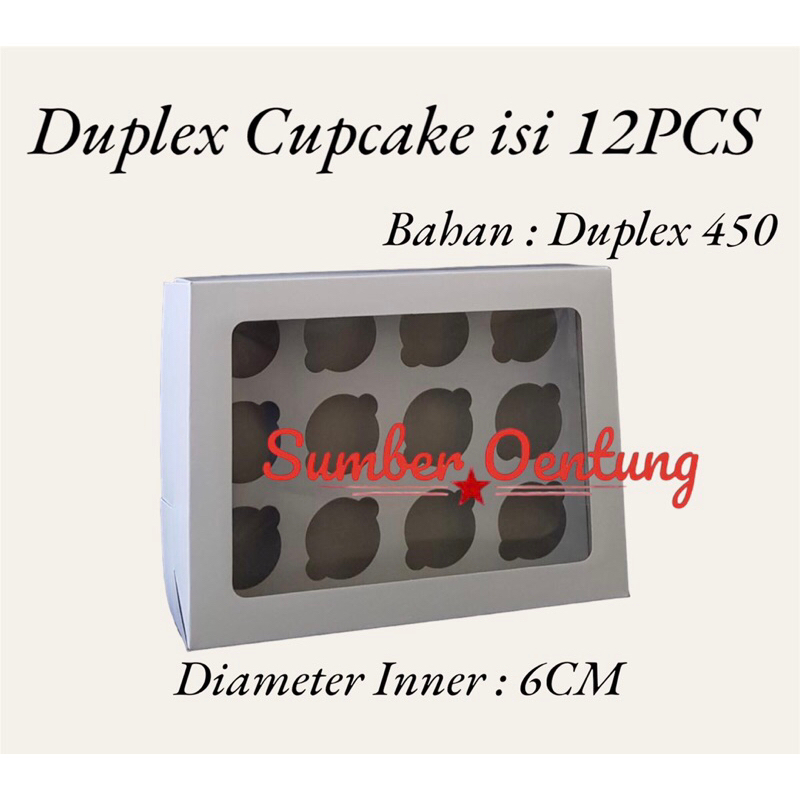 

DUS DUPLEX CUPCAKE ISI 12 KARTON BOX KOTAK HAMPERS KUE