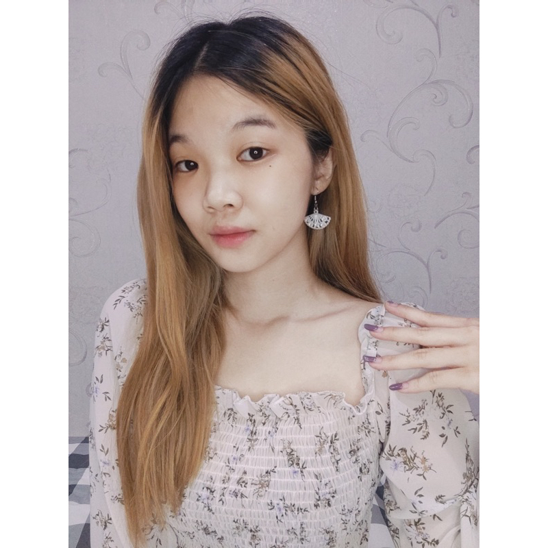 Suzy Pearl Fan Hooks Earrings Anting Tusuk Hook Mutiara Gantung Model Kipas