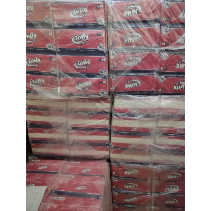 Tissue Tisu Jolly 250 sheet 48 pcs 1 dus