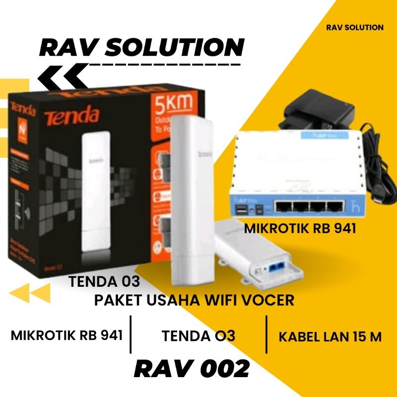 PAKET USAHA WIFI VOCER RAV 002 FULL SETTING DAN TRANING CUSTOM RAV SOLUTION