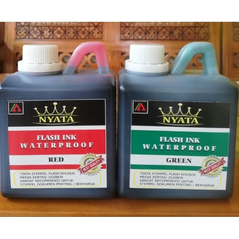

TINTA STEMPEL FLASH KHUSUS KERTAS WATERPROOF/TAHAM AIR ,ISI 500 ML
