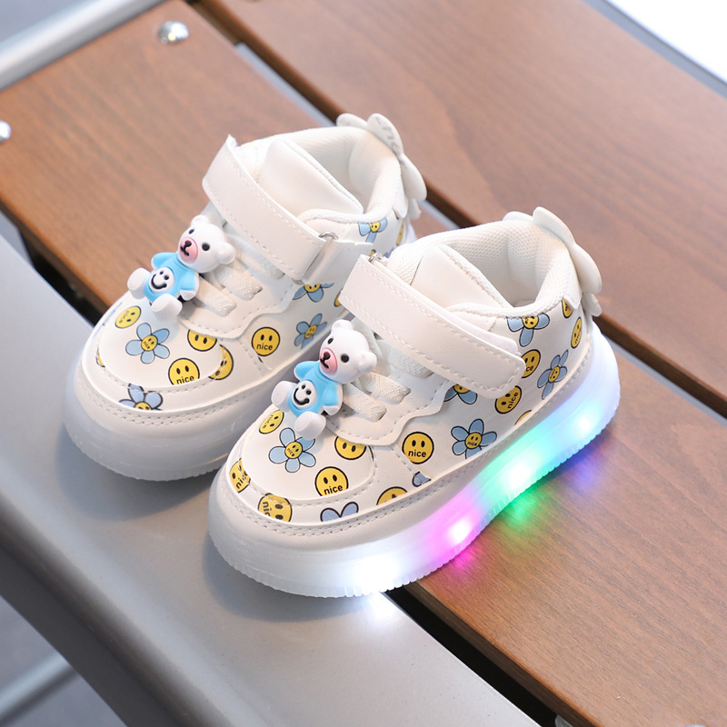 SEPATU LED ANAK TEDDY BEAR SMILE