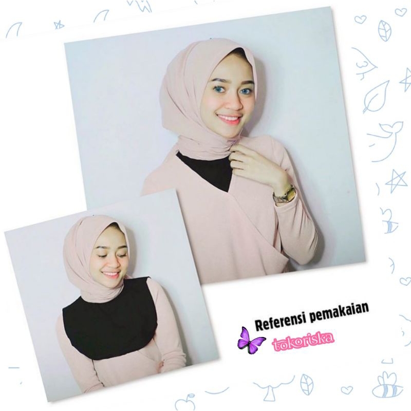 hijab leher daleman dada berjilbab Menset Kaos  [daleman hijab] Gratis Ongkir