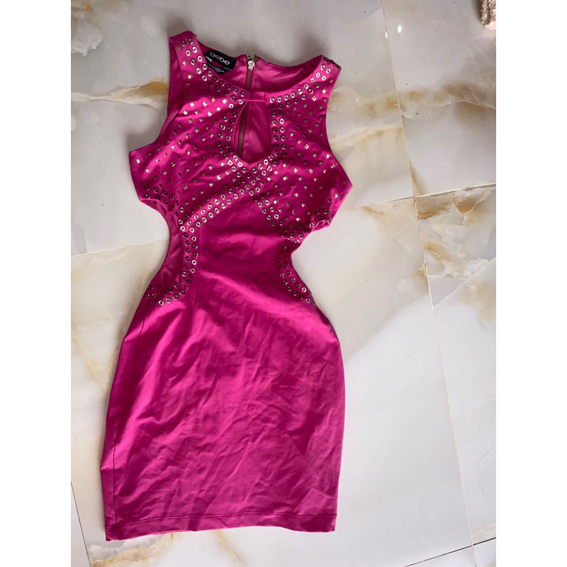 dress Bebe bodycon pink preloved
