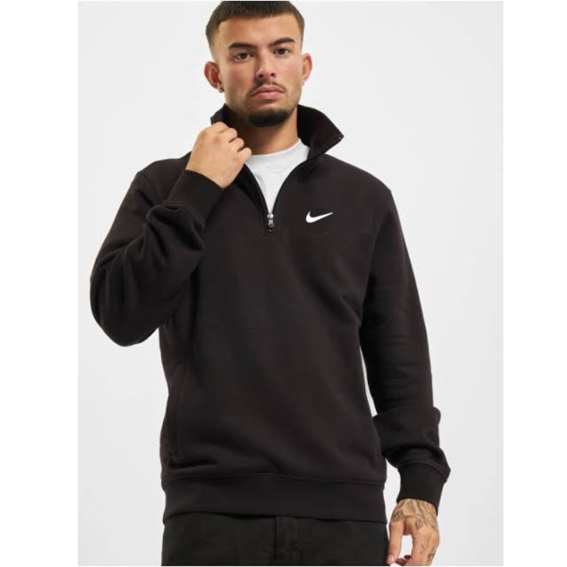 Nike Sweatshirt Rugby Basic Halfzip Black /Sweater Nike /Crewneck Nike /Jaket Nike /Hoodie Nike