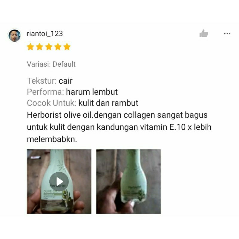 HERBORIST MINYAK ZAITUN + COLLAGEN | 150 ML | 75 ML | BPOM