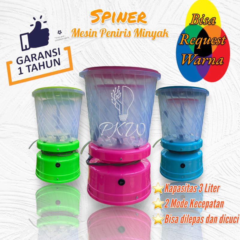 "SPINER" PENIRIS MINYAK/PENYARING MINYAK BONUS BOX PACKING