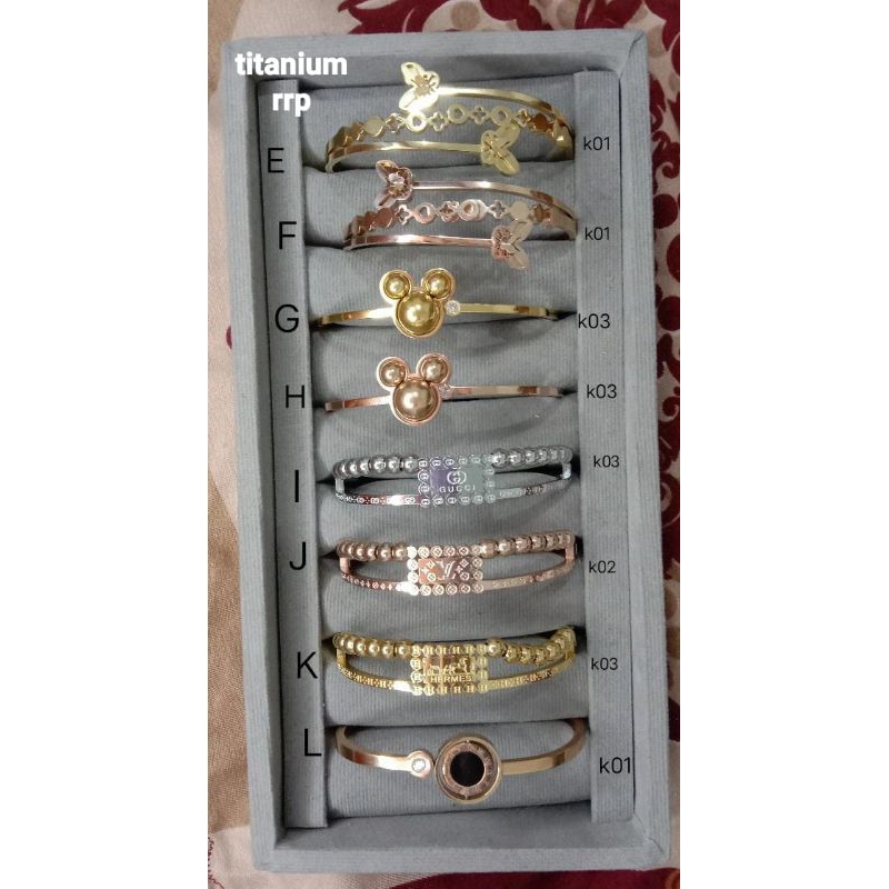 Gelang titanium asli bisa dipakai mandi dan harian