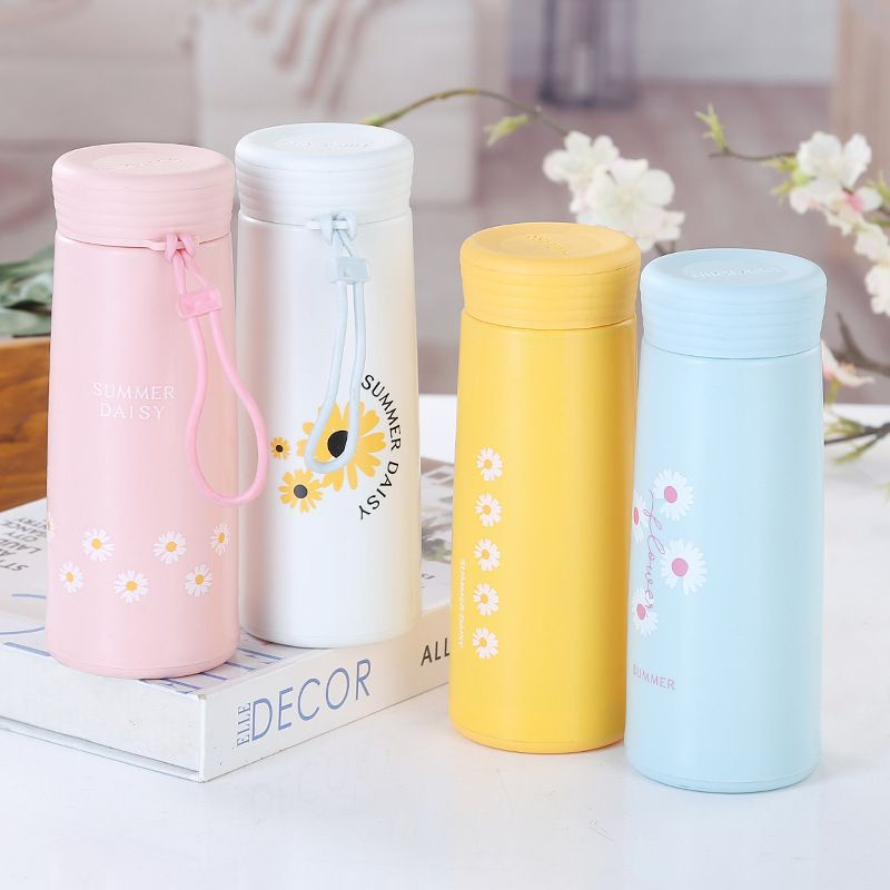 DC B ( B13 ) BOTOL MINUM KACA BUNGA DAISY NO DUS HARGA TERMURAH / TIDAK BISA MEMILIH